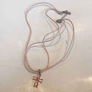 Pink Cross necklace